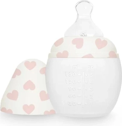 Élhée antikoliek babyfles 150 ml full of love pink