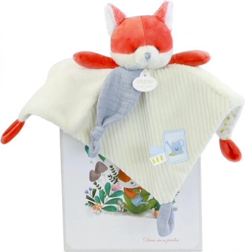 Doudou cadeau set knuffeldoek vos Rozemarijn 27 cm