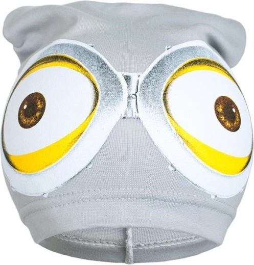 Lente kindermuts New Baby met Minion-motief, grijs