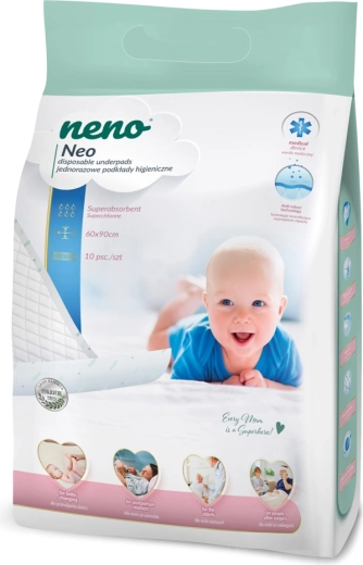 Wegwerpverschoonmatjes Neno 60 × 90 cm, 10 stuks
