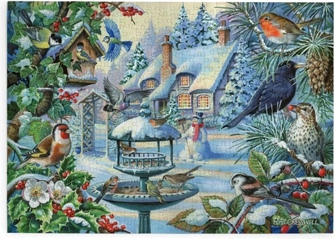 House of Puzzles Wintervogels – puzzel met 500 extra grote stukjes