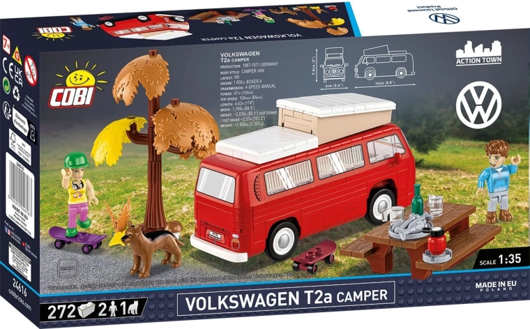 Iconische Volkswagen T2a op schaal 1:35