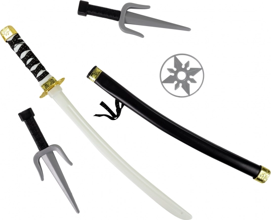 Ninja set met messen en werpsterren