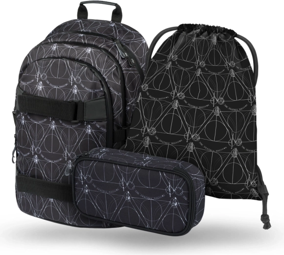 BAAGL schoolset skate HARRY POTTER Relieken van de Dood – rugzak, etui, gymzak