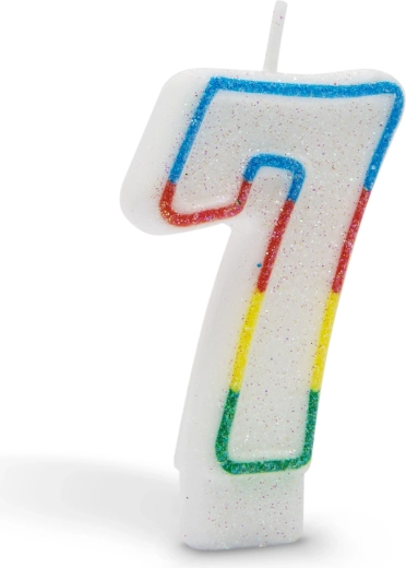 Taartkaars cijfer 7