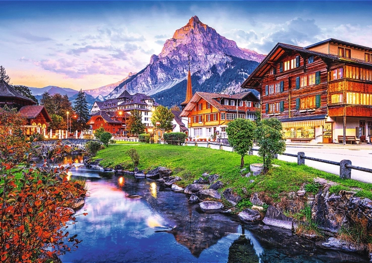 Puzzel 1000 stukjes – Alpenstad in Zwitserland PHOTO ODYSSEY TREFL