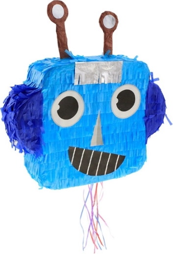 Piniata robot met treksnoeren