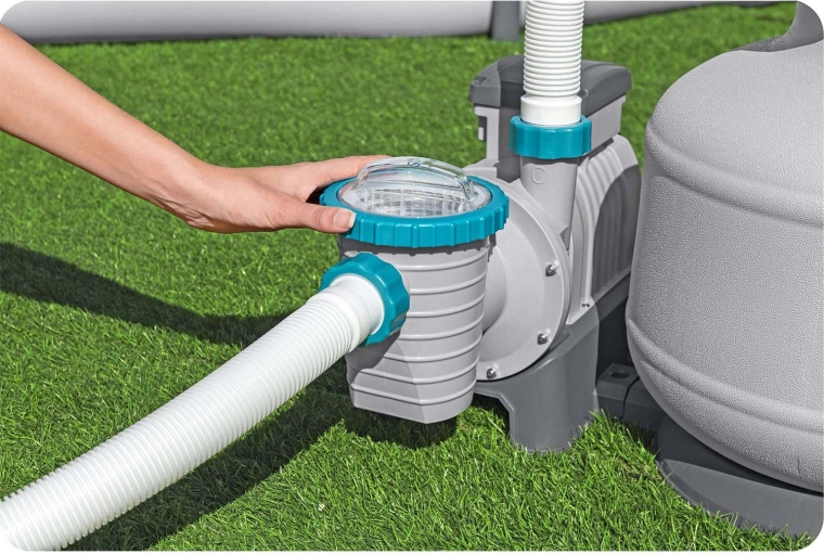 Voorfilter en transparant deksel voor eenvoudig onderhoud