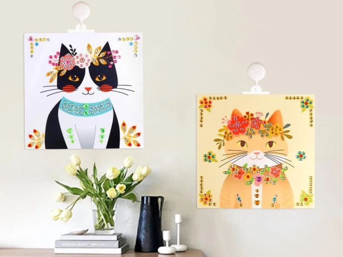 Afgewerkte afbeeldingen als decoratie voor de kamer