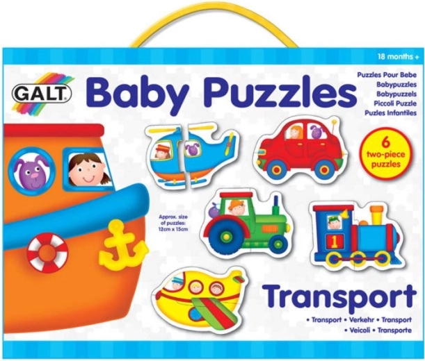 Galt baby puzzel vervoer 6×2 stukjes