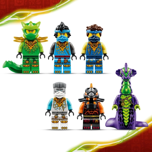 Zes NINJAGO-minifiguren
