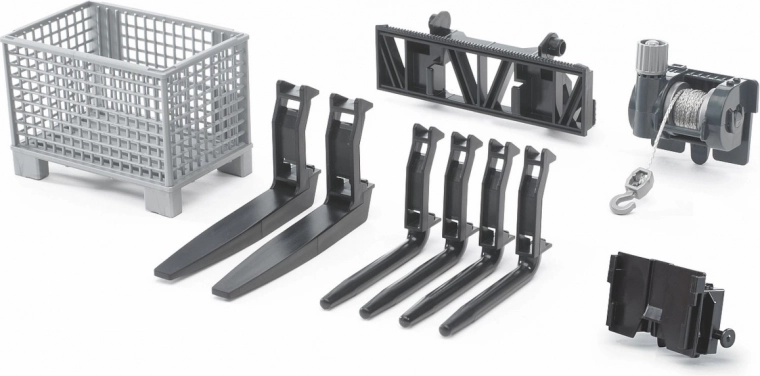 Bruder accessoires – vorken, lier en pallet