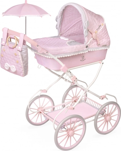 Opvouwbare poppenwagen met tas en accessoires Sophie 81 cm