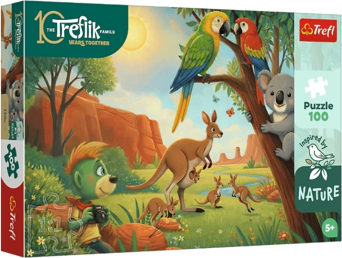Trefl InspiredByNature puzzel koala en kangoeroes 100 stukjes