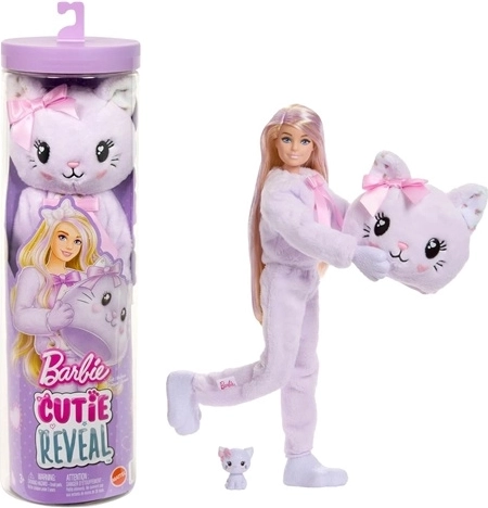 Barbie Cutie Reveal Zoete strikjes paarse kat