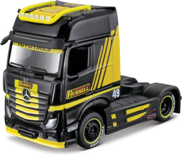 Maisto Mercedes-Benz Actros 1851 zwart-geel 1:64