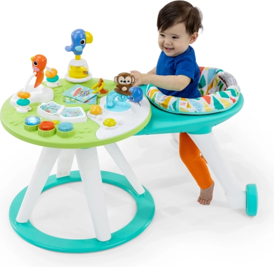2-in-1: activiteitencentrum met zitje én activiteitentafel