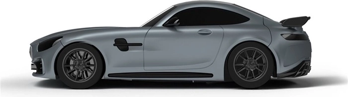 Sportief design van de Mercedes-AMG GT R