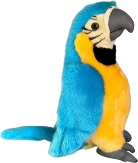 Blauwe pluchen ara-papegaai 28 cm - 1 stuk