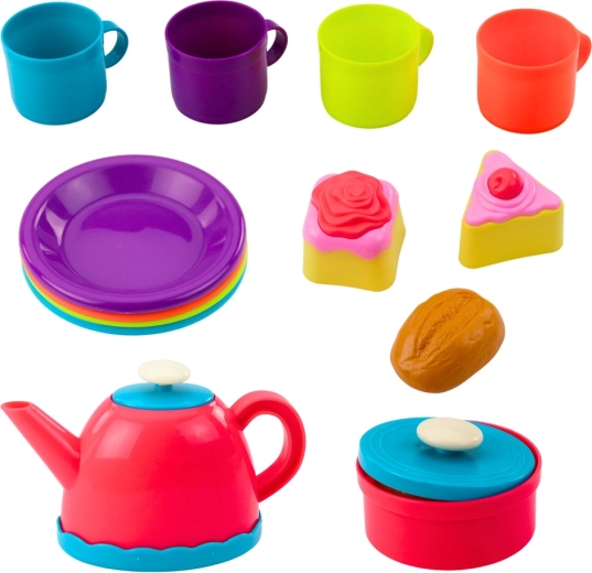 Kleurrijk servies en lekkernijen voor speelse fantasie
