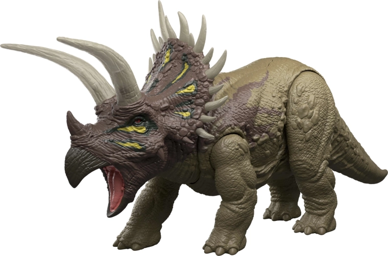 Realistische triceratops met uitgewerkte details