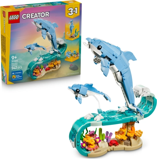 LEGO Creator 3-in-1 Zeedieren: prachtige dolfijnen