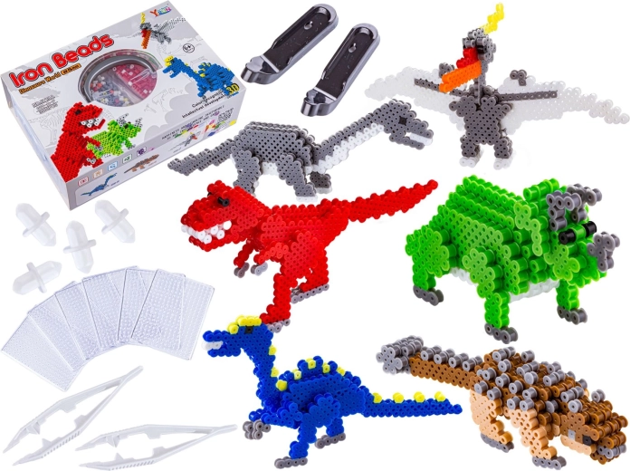 Strijkkralen 3D – dinosaurussen, set 3000 stuks - 1 stuk