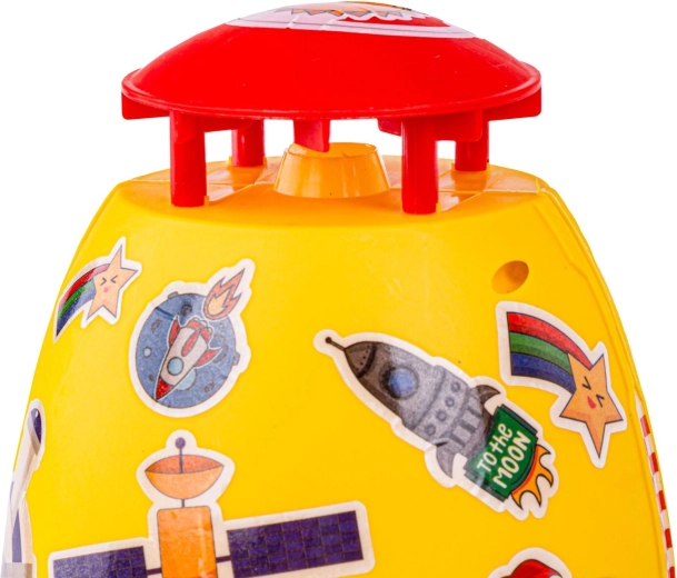 Vrolijk “space”-design met stickers