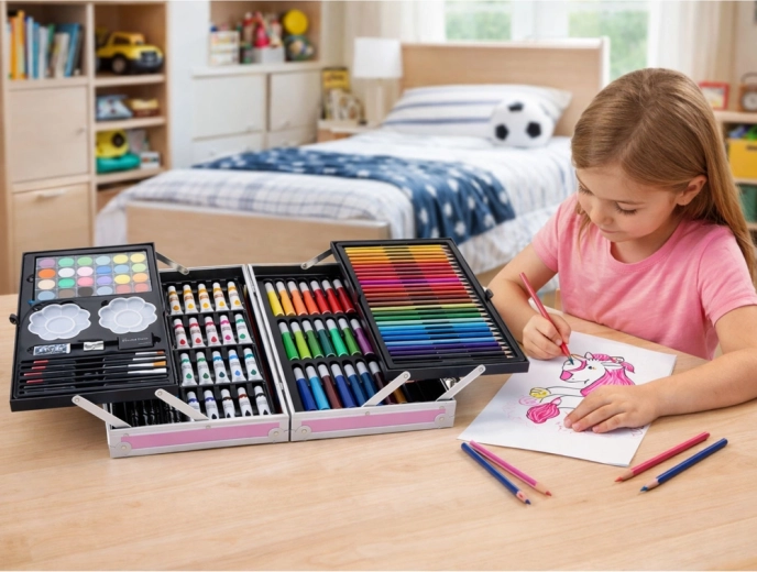 Draagbare koffer om overal te creëren