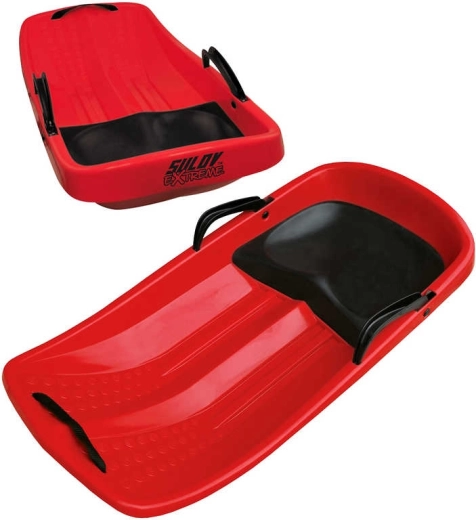 Sulov extreme kinderbob Šampion rood met zitje en riem
