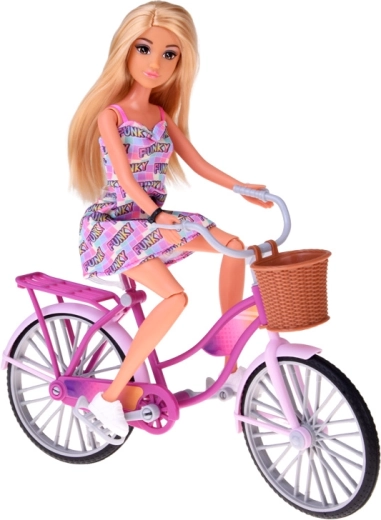 Stijlvolle fiets met mandje en drager