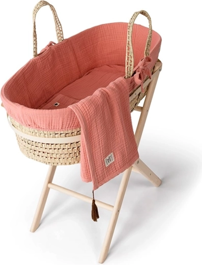 Funnababy complete Mozesmand met uitrusting coral pink
