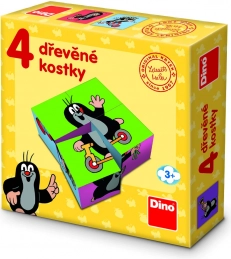 Houten blokpuzzels MOLLEKE – 4 blokken