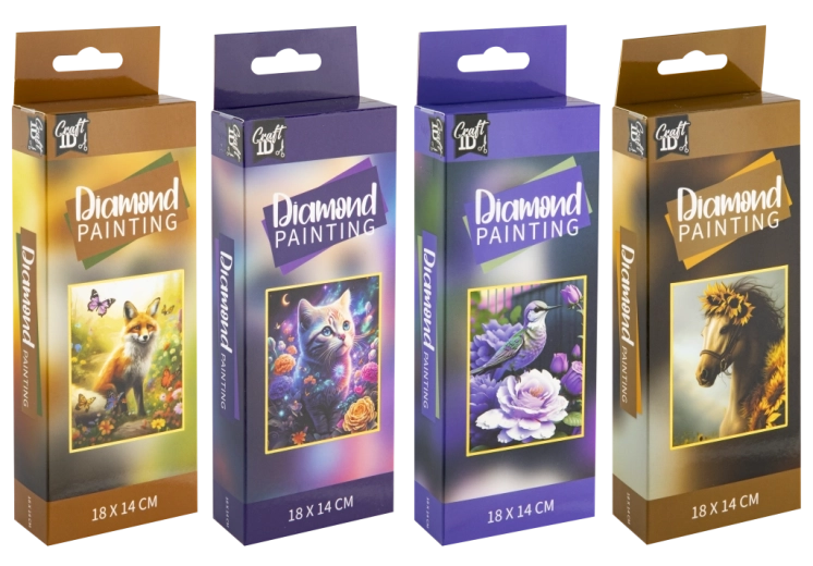 Diamant painting met dieren - 1 stuk