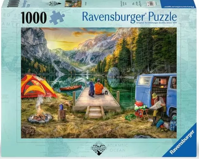 Ravensburger puzzel Rust op de camping 1000 stukjes