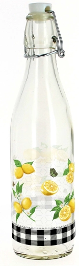 Fles met patentdop 1 l citroen
