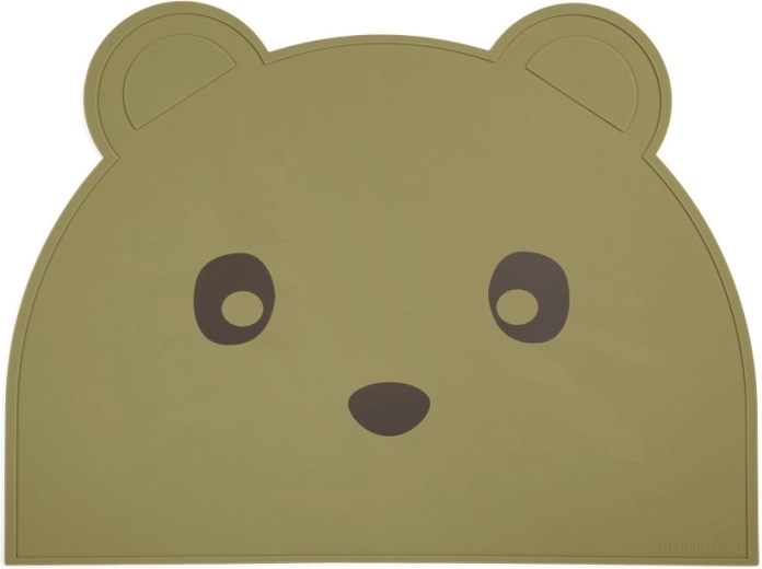 NuuRoo ester siliconen placemat olive green