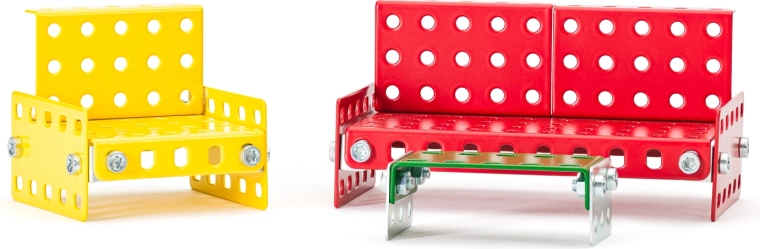 Kleurige en veelzijdige sets