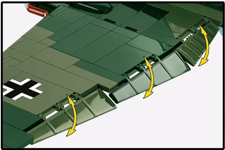 Beweegbare flaps en realistische bedieningsvlakken