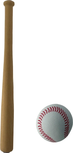 SPORTO baseballknuppel met houtlook