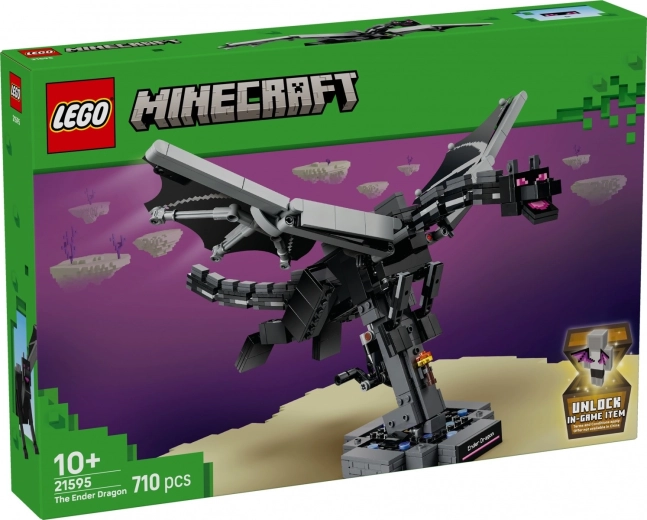 LEGO Minecraft Enderdraak – bouwbaar model met klappende vleugels