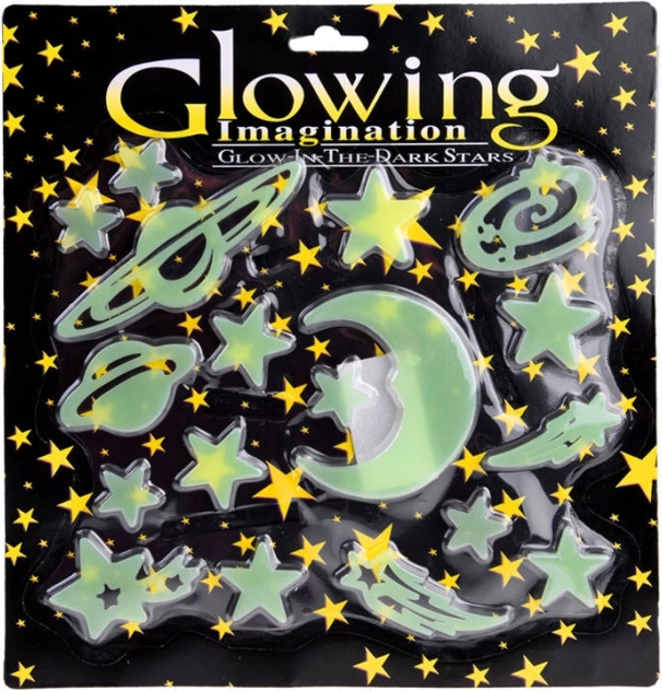 Fluorescerende stickers lichtgevende sterretjes