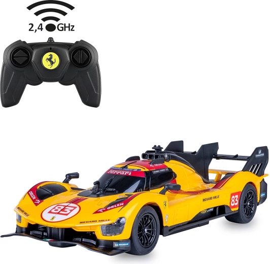 Radiografisch bestuurbare auto JAMARA Ferrari 499P-N83 1:24 geel