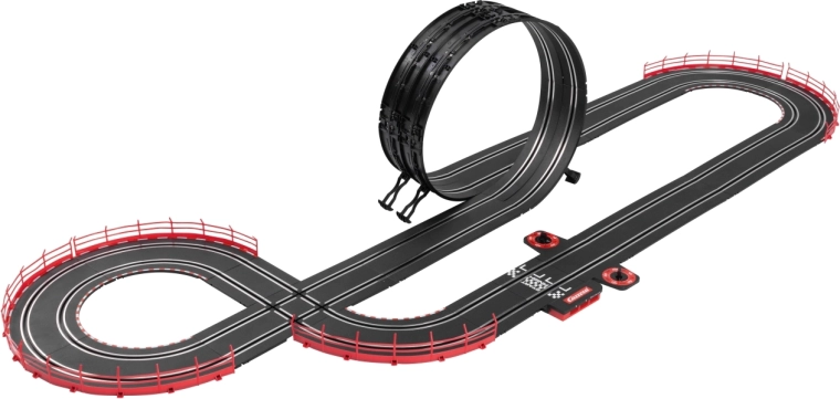 Actievolle baan met looping