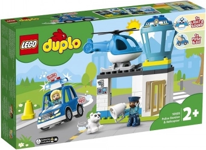 Lego Duplo reddingsstation politie en helikopter