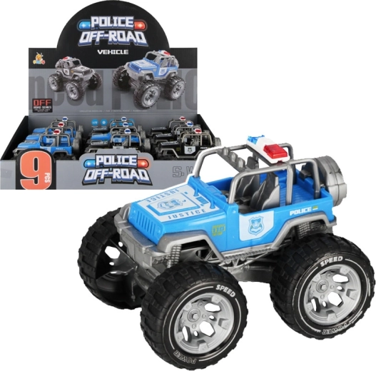 Terrein politieauto – monstertruck 13 cm