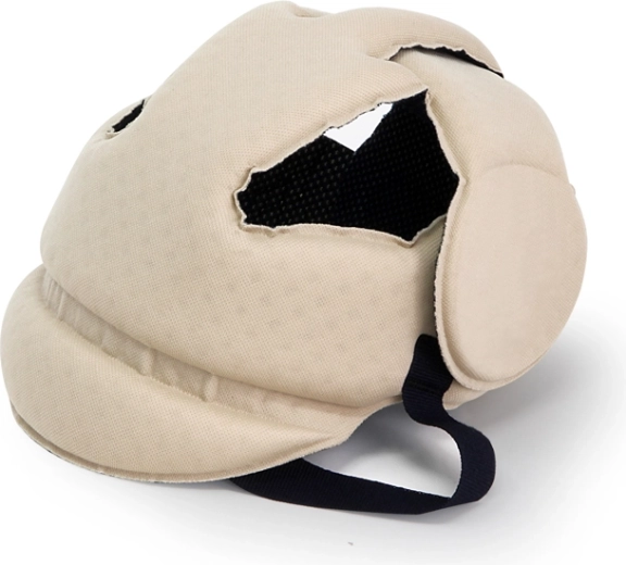 Beschermende kinderhelm Okbaby No shock voor kruipen, beige