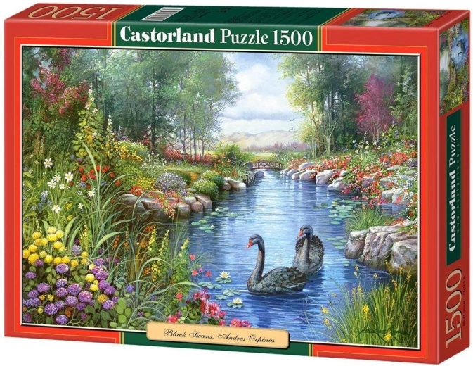 Puzzel Zwarte zwanen, Andres Orpinas, 1500 stukjes