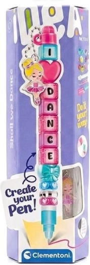 Clementoni IDEA creatieve set voor het maken van een pen met de boodschap I Love Dance