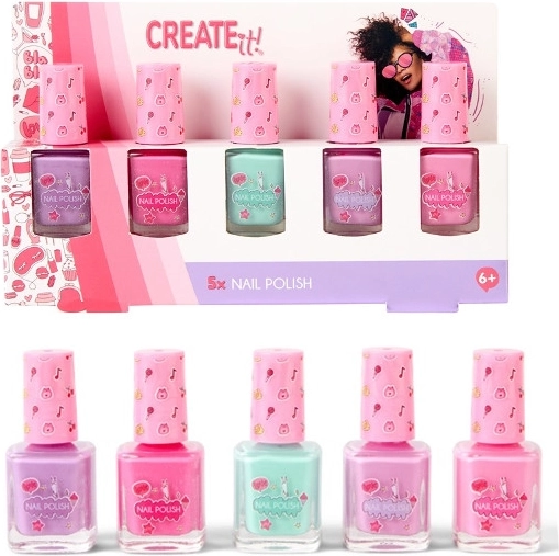 Create It! nagellak – set van 5 stuks